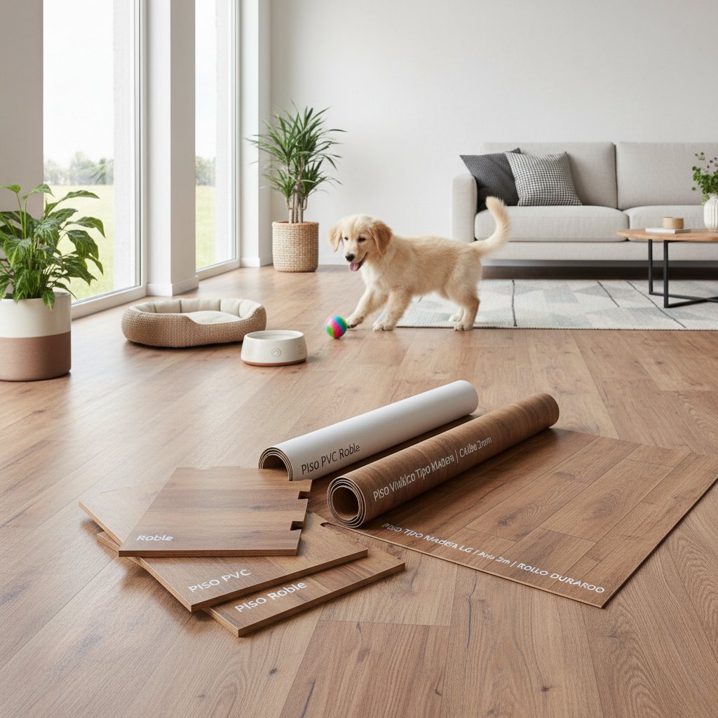 piso de madera roble — alimento natural para mascotas en Colombia