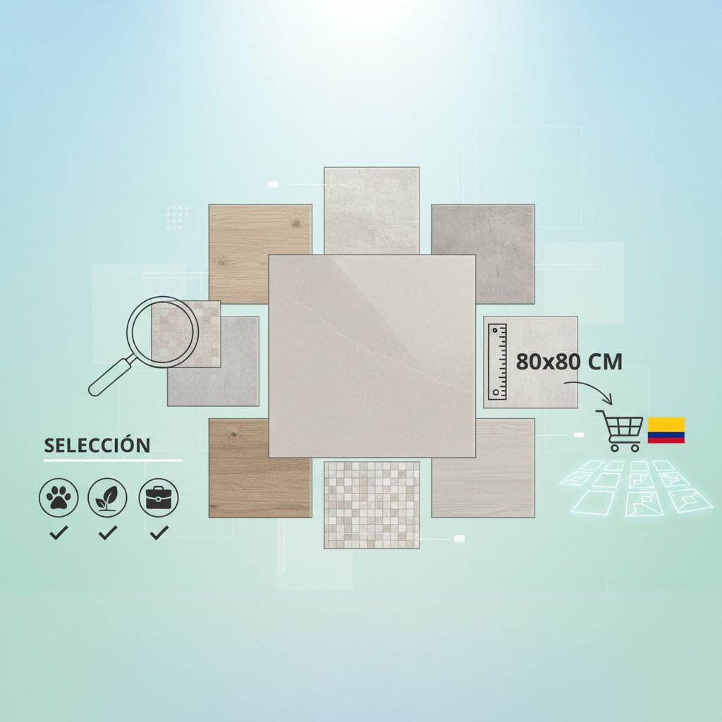 piso de porcelana 80x80 cómo elegir