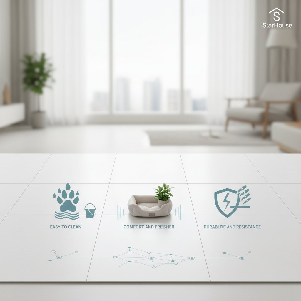 piso de porcelana blanca mate beneficios