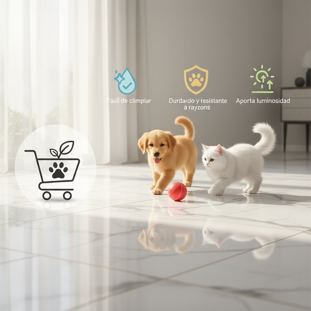 piso de porcelana brillante beneficios