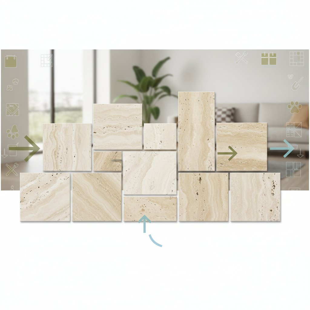 piso de travertino beige cómo elegir