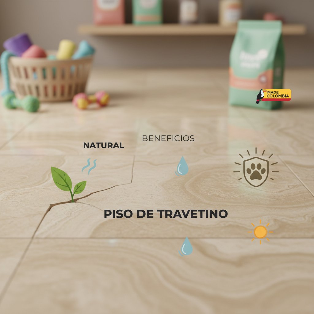 piso de travertino beneficios