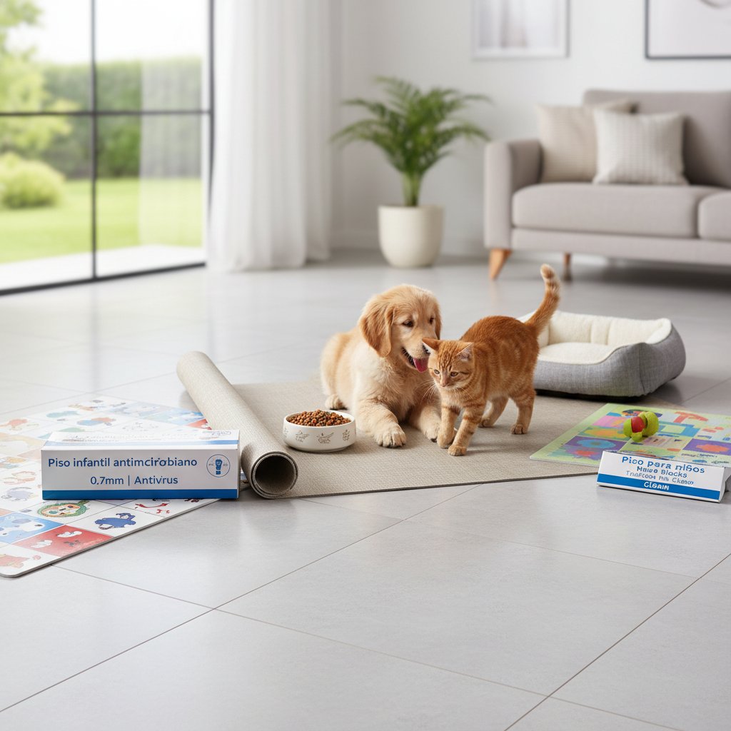 piso en porcelanato — alimento natural para mascotas en Colombia