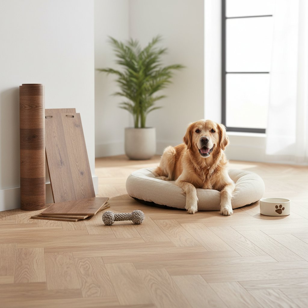 piso espiga madera — alimento natural para mascotas en Colombia
