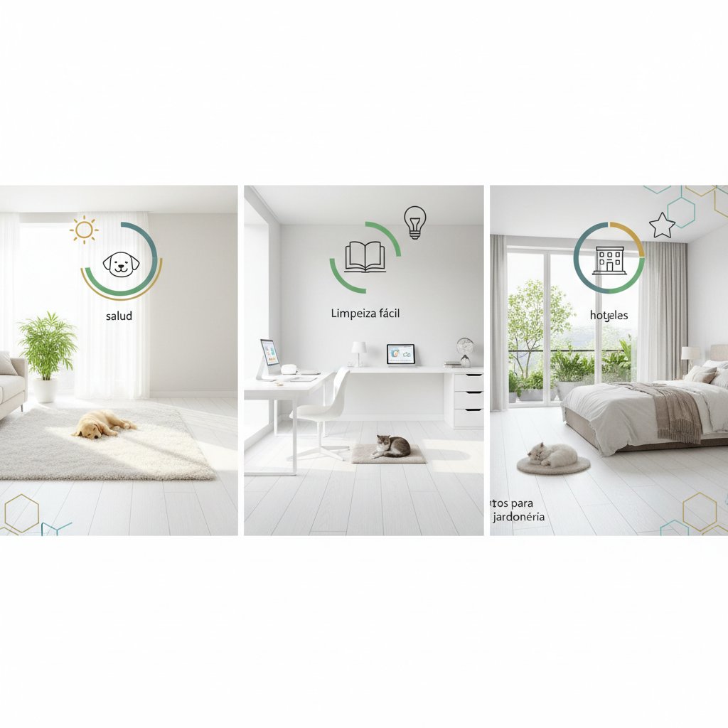 piso flotante blanco beneficios
