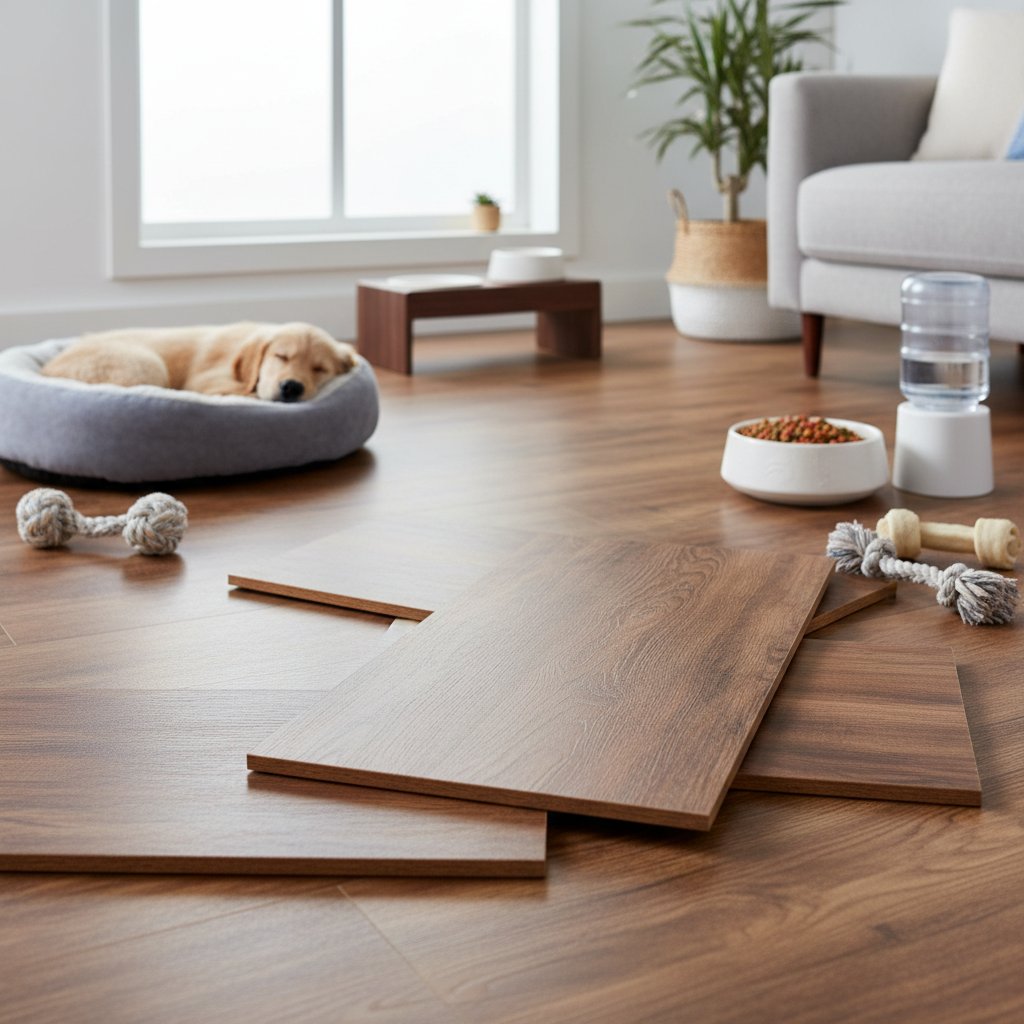 piso flotante color madera — alimento natural para mascotas en Colombia
