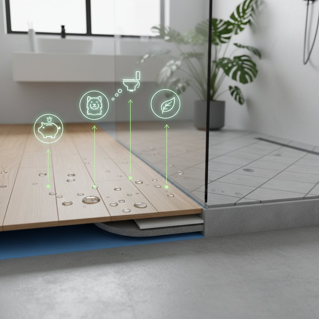 piso flotante para baño beneficios
