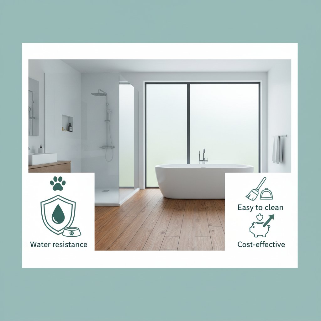 piso laminado baño beneficios