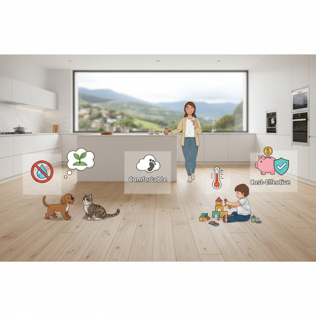 piso laminado cocina beneficios