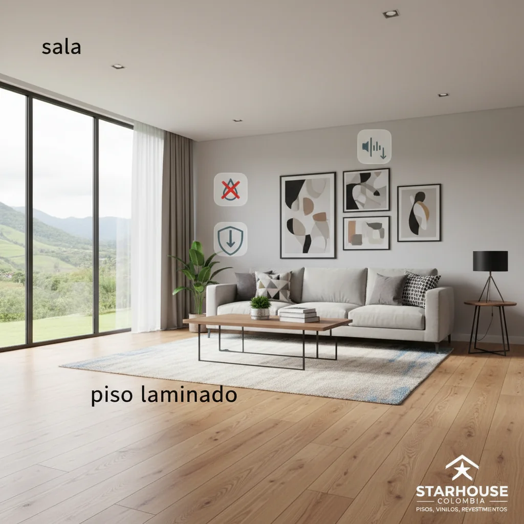 piso laminado para sala características y ventajas