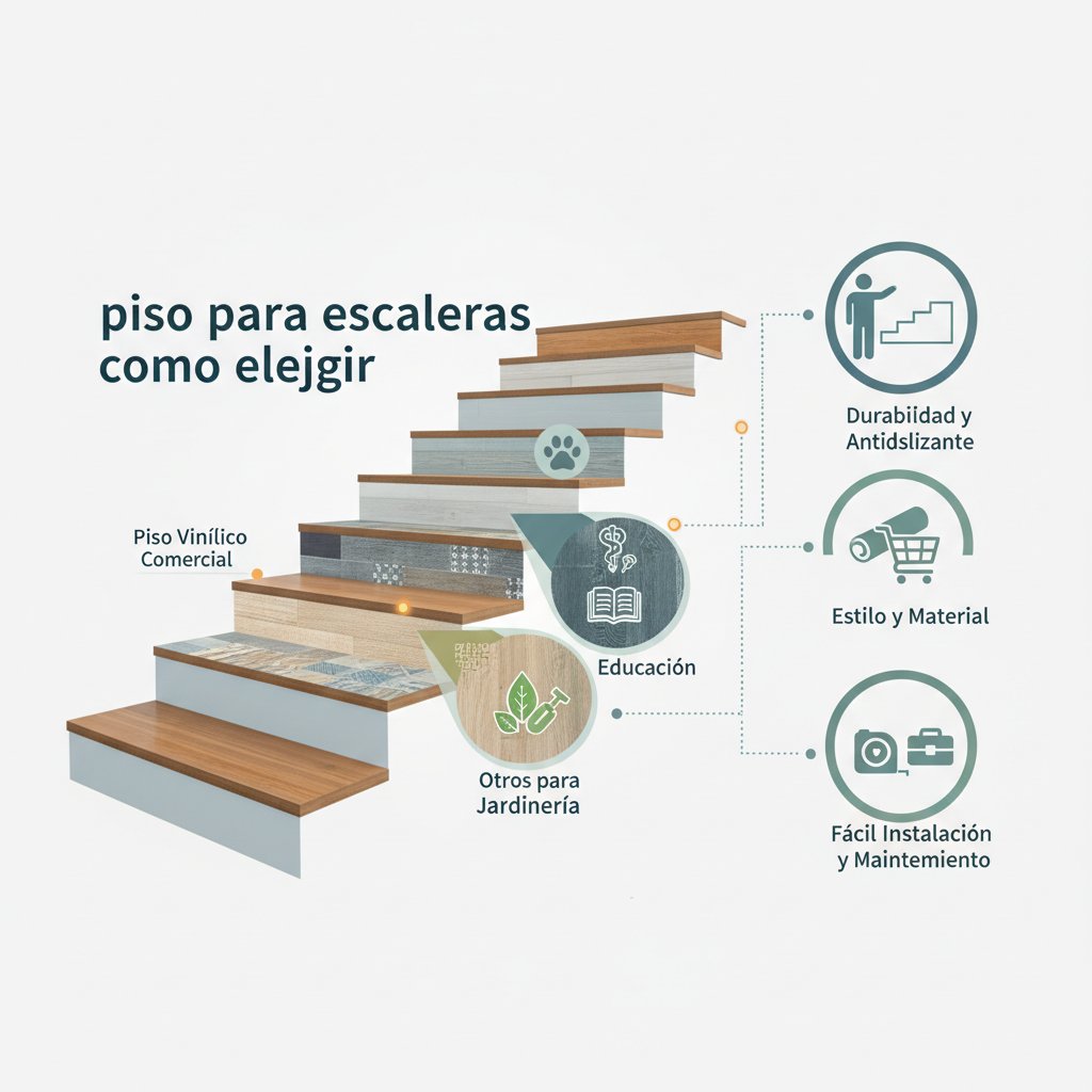 piso para escaleras cómo elegir