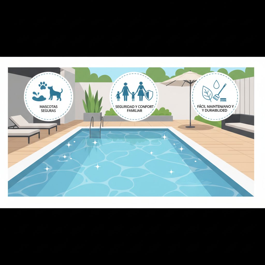 piso para piscina beneficios