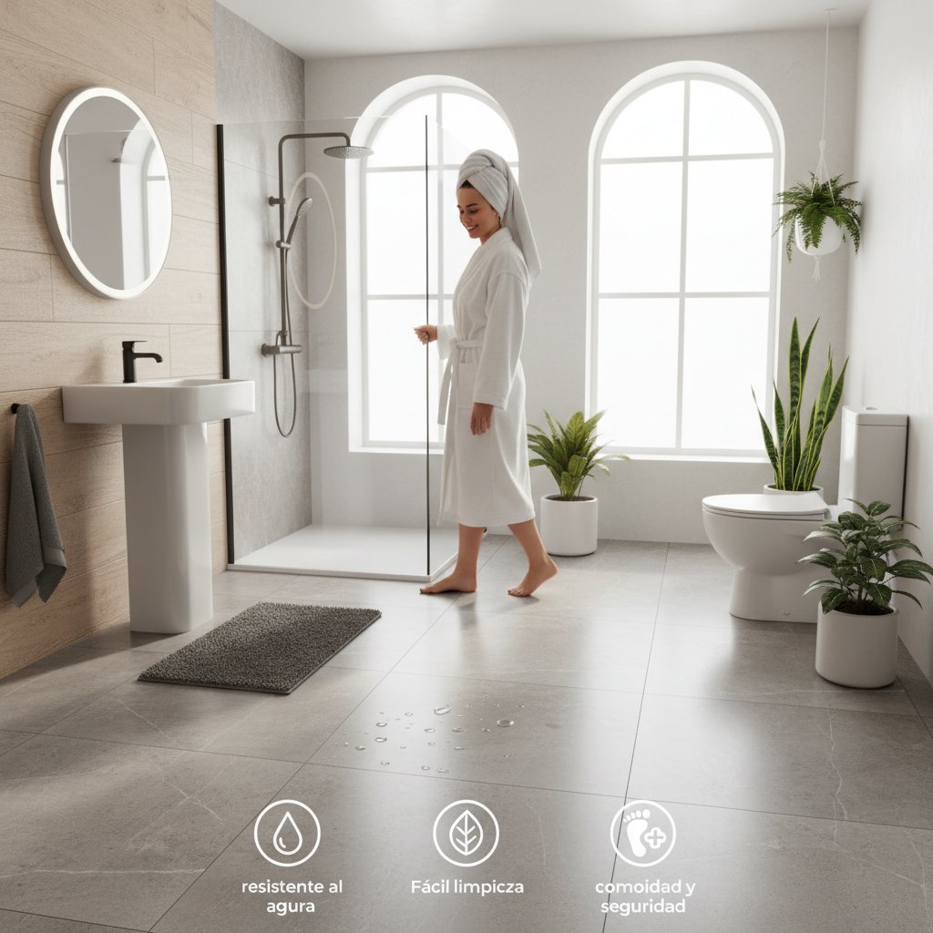 pisos para baño modernos beneficios
