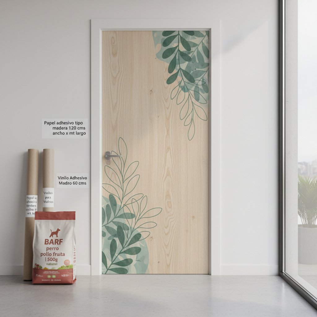 puertas con vinilos decorativos n/d — alimento natural para mascotas en Colombia