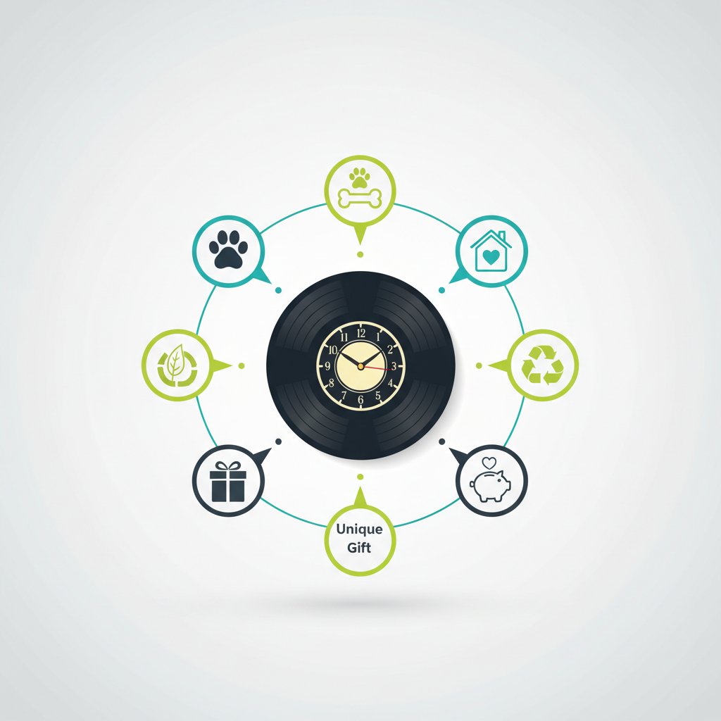 reloj vinilo pared n/d beneficios