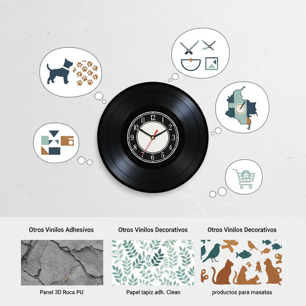 reloj vinilo pared n/d cómo elegir