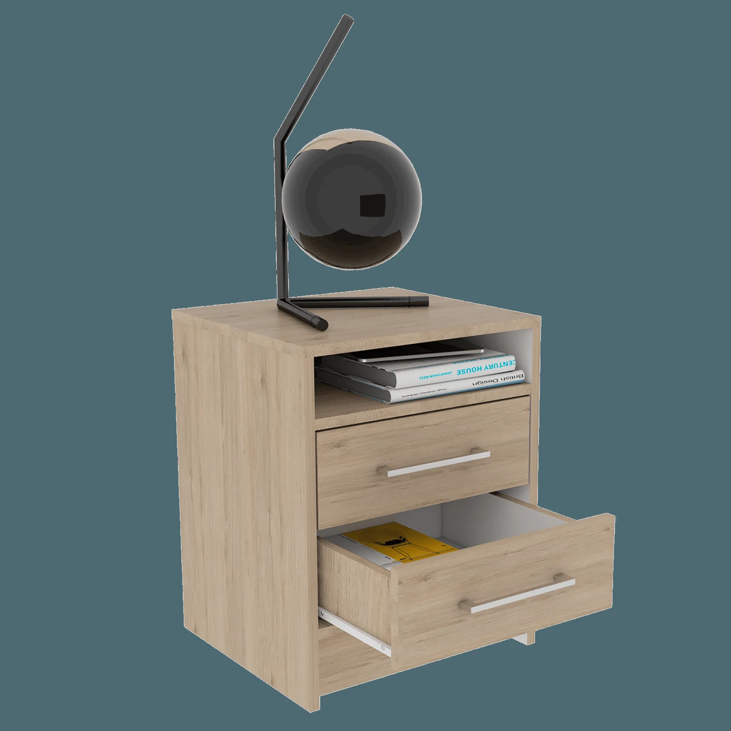 Mesa de Noche Eter RTA Rovere + Blanco - Imagen 6