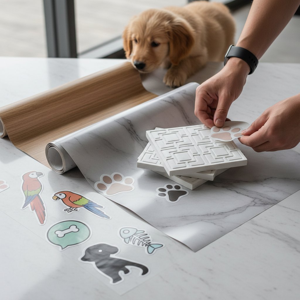 stickers vinilo adhesivo — alimento natural para mascotas en Colombia