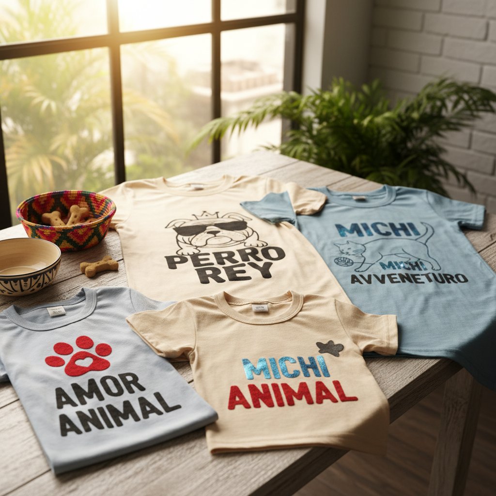textil camisetas estampadas en vinilo n/d — alimento natural para mascotas en Colombia