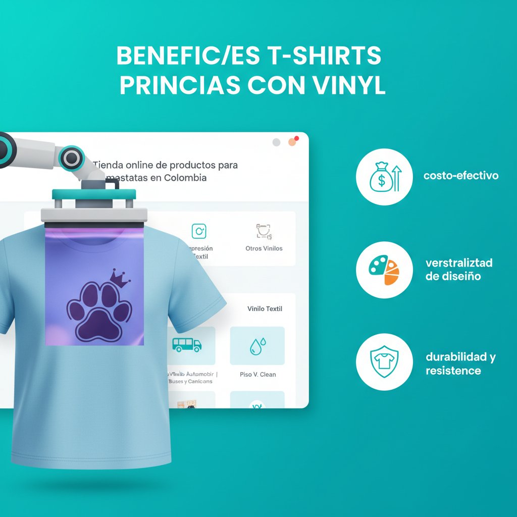 textil estampar camisetas con vinilo beneficios