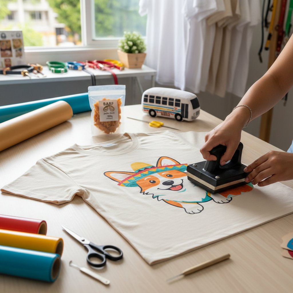 textil estampar camisetas con vinilo — alimento natural para mascotas en Colombia