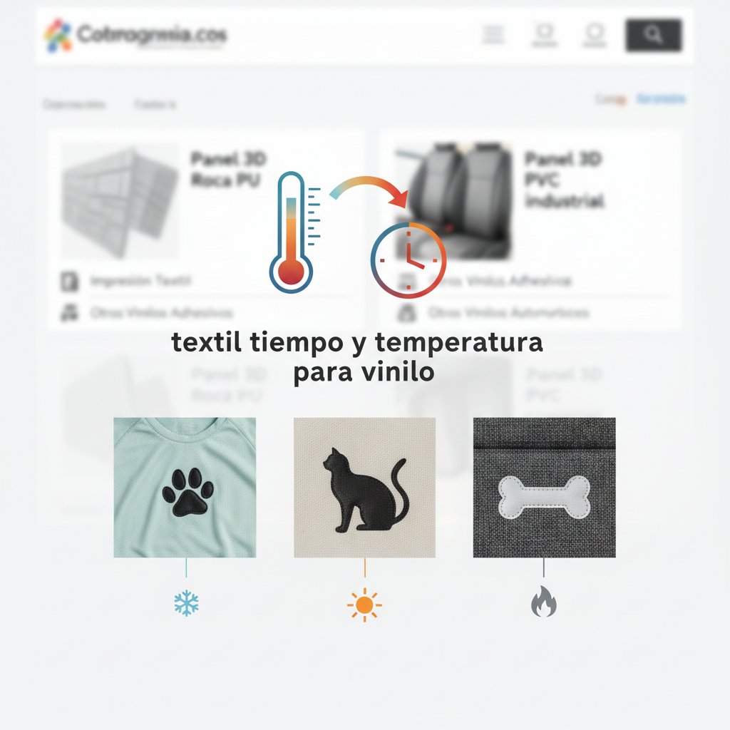 textil tiempo y temperatura para vinilo n/d cómo elegir