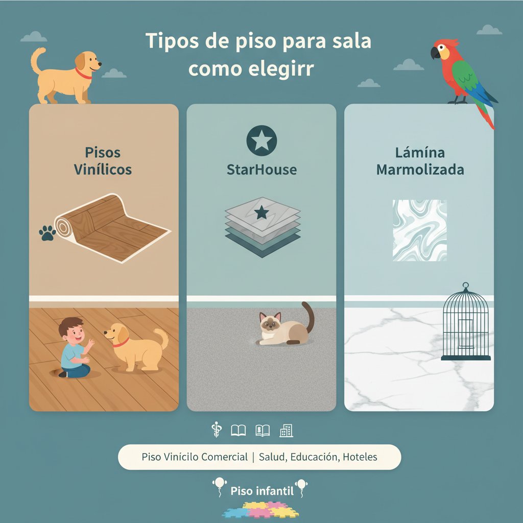 tipos de piso para sala cómo elegir