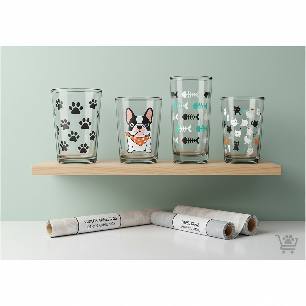 vasos con vinilo adhesivo n/d beneficios