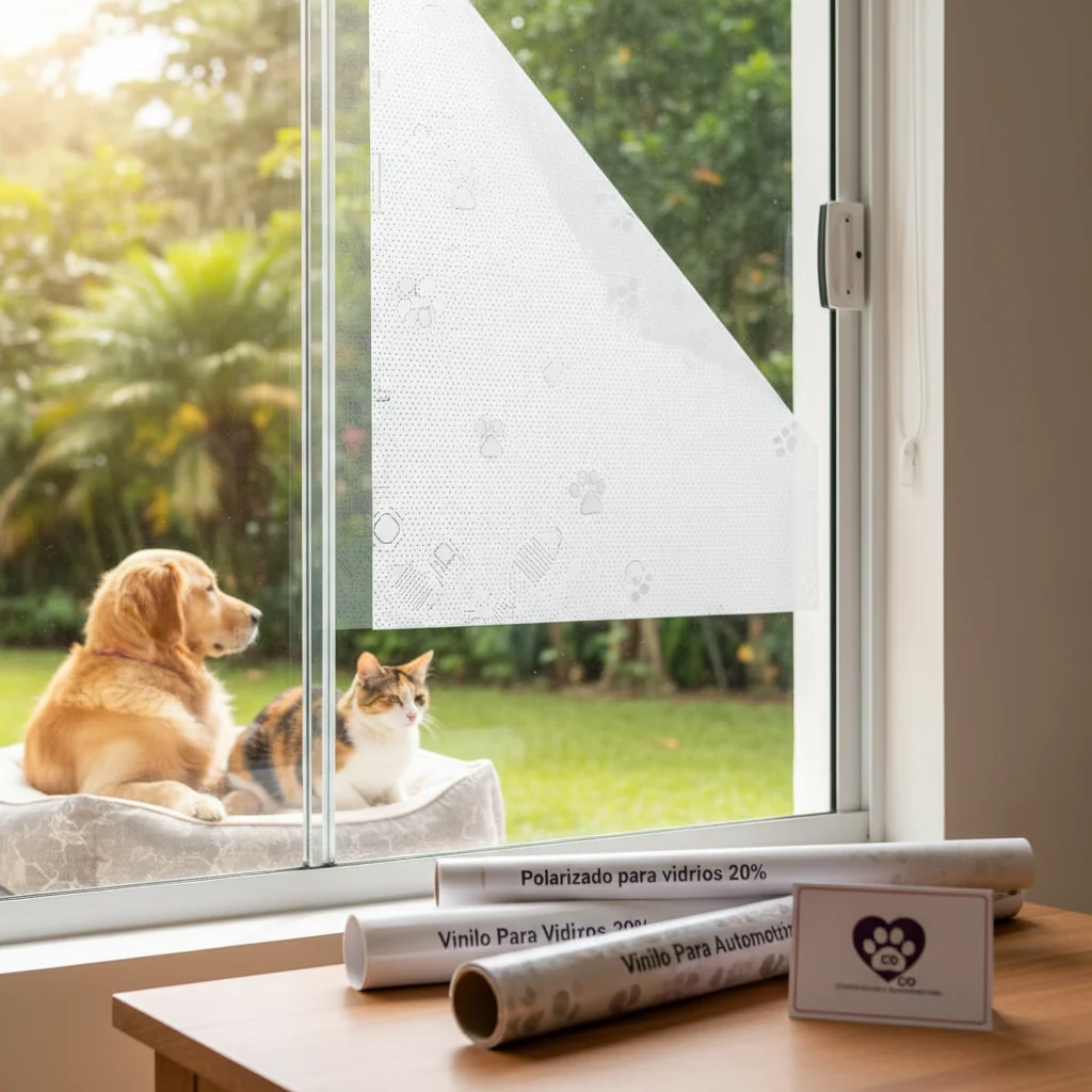 ventanas vinilo microperforado para — alimento natural para mascotas en Colombia