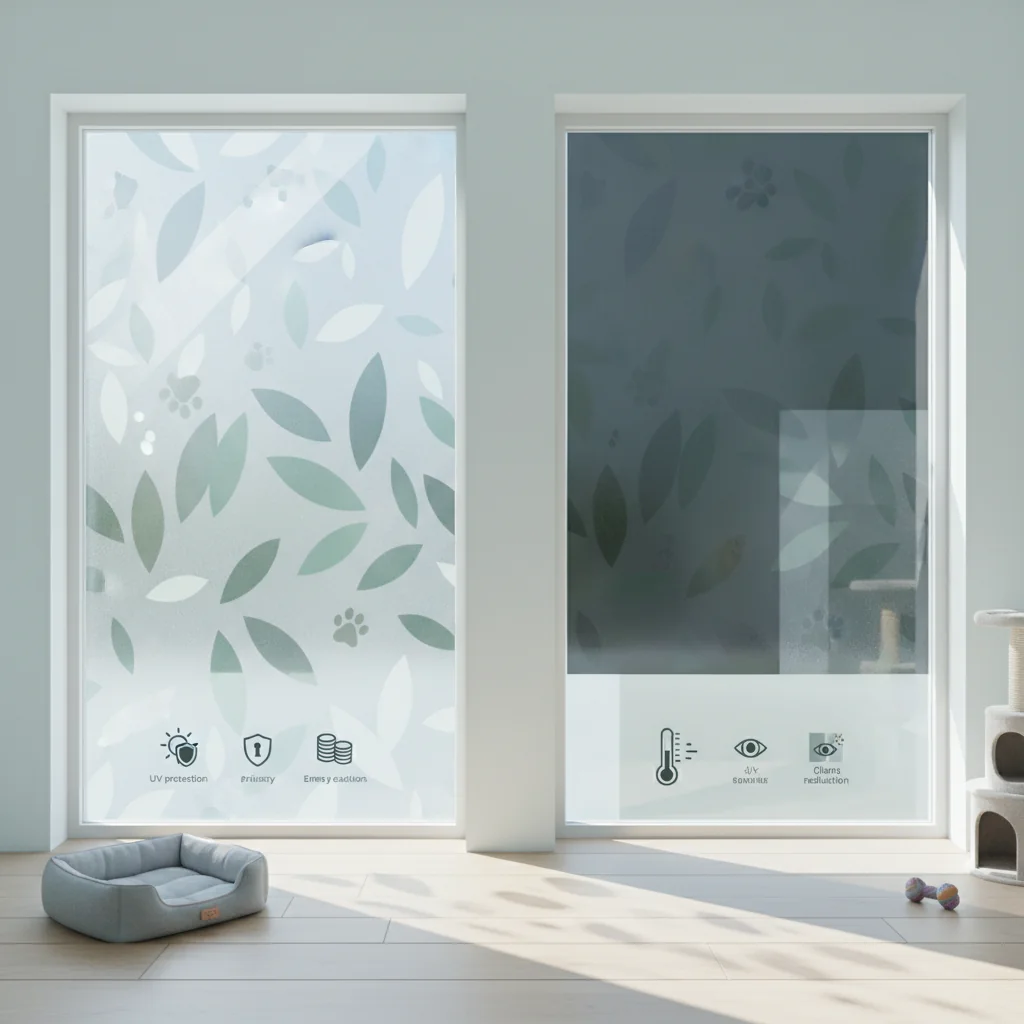 vinil para ventanas de vidrio beneficios