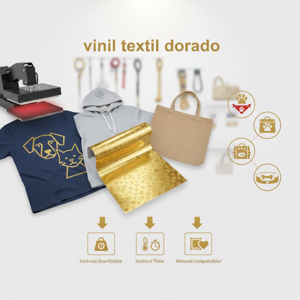 vinil textil dorado cómo elegir