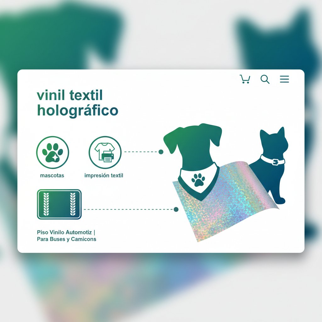 vinil textil holografico n/d beneficios