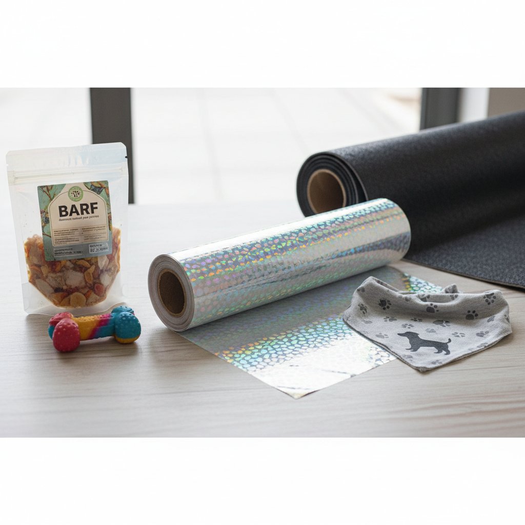 vinil textil holografico n/d — alimento natural para mascotas en Colombia