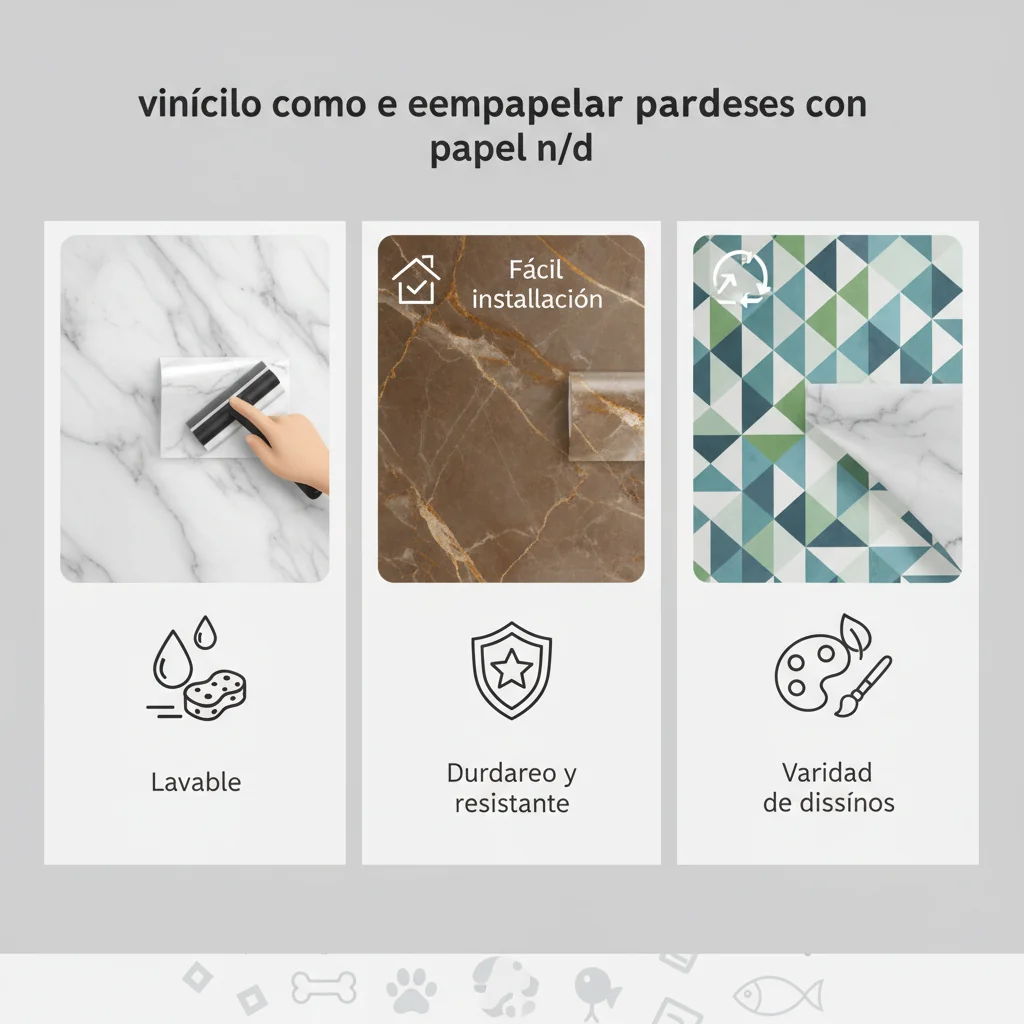 vinilico como empapelar paredes con papel n/d beneficios