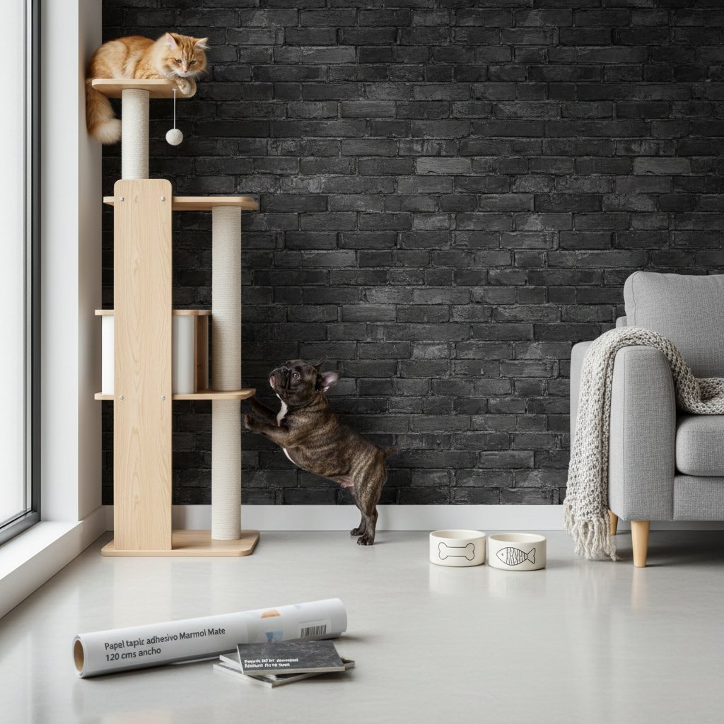vinilo 3d pared ladrillo n/d — alimento natural para mascotas en Colombia
