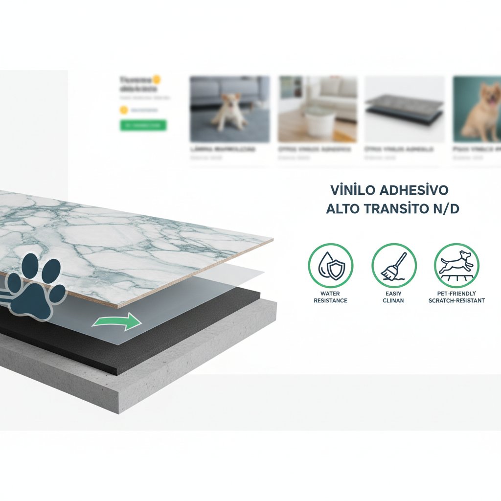 vinilo adhesivo alto transito n/d beneficios