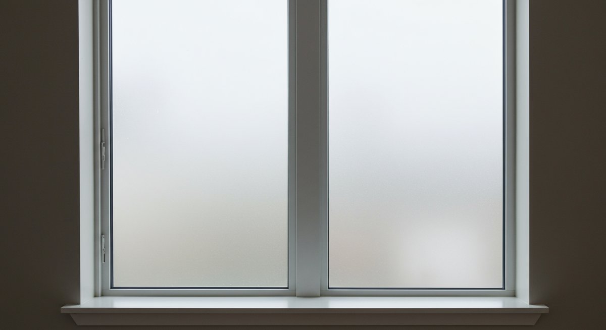Vinilo adhesivo esmerilado para privacidad en ventanas.