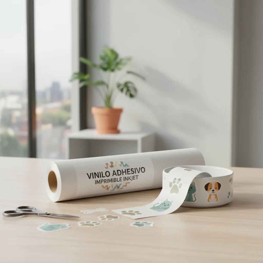 vinilo adhesivo imprimible inkjet n/d — alimento natural para mascotas en Colombia
