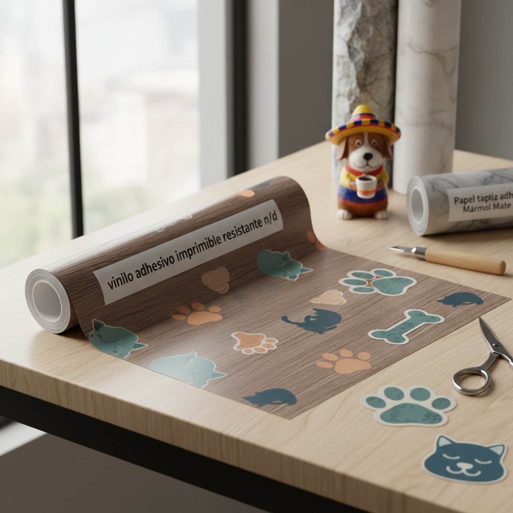 vinilo adhesivo imprimible resistente n/d — alimento natural para mascotas en Colombia