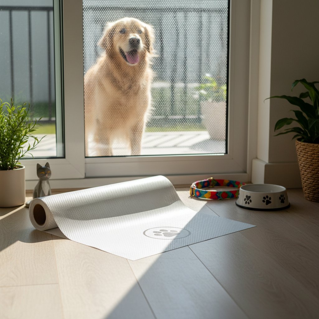 vinilo adhesivo microperforado n/d — alimento natural para mascotas en Colombia