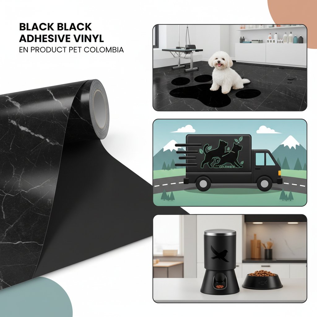vinilo adhesivo negro beneficios