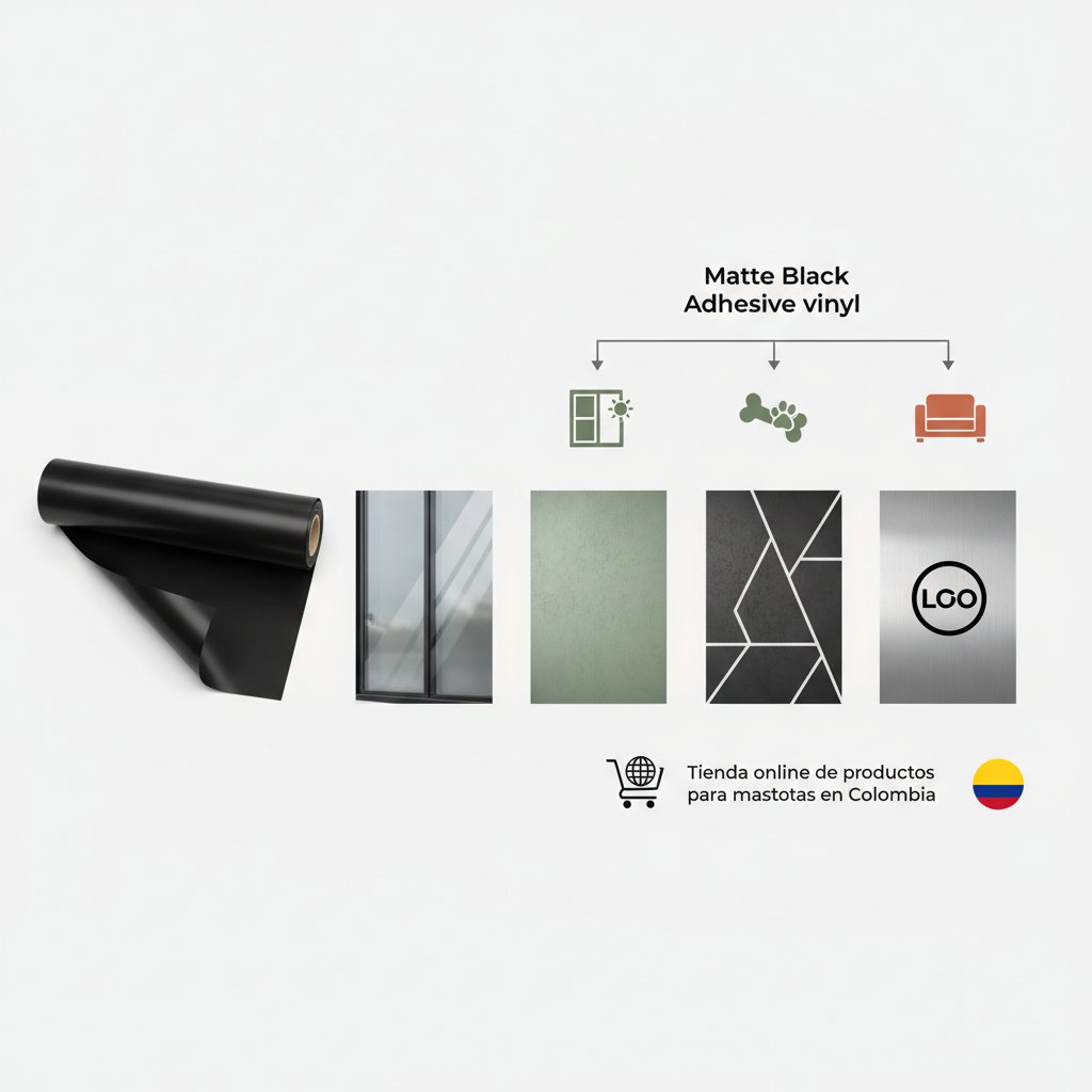 vinilo adhesivo negro mate cómo elegir