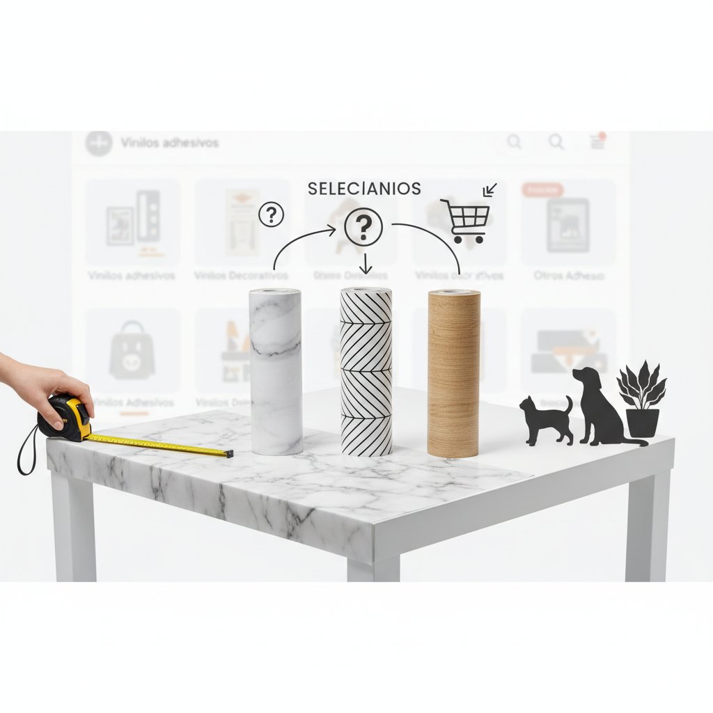 vinilo adhesivo para mesa n/d cómo elegir