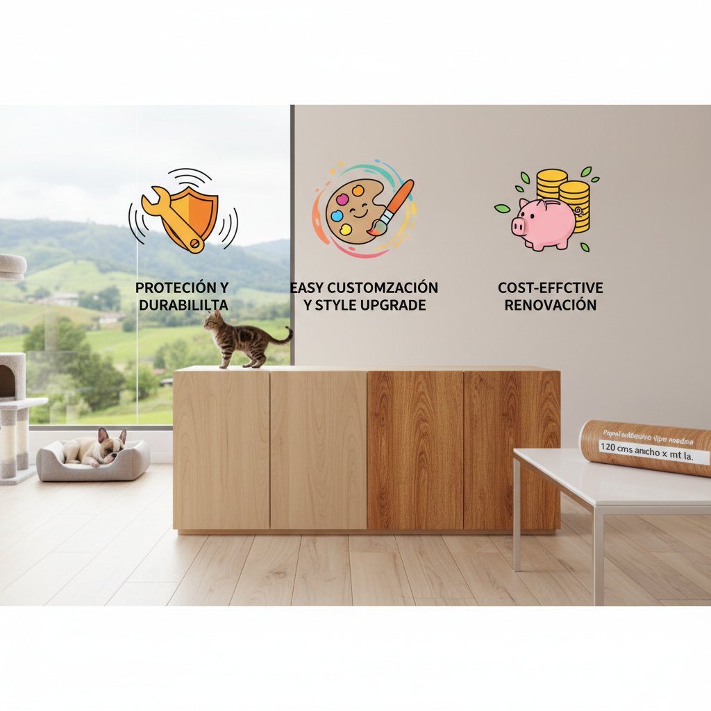 vinilo adhesivo para muebles beneficios