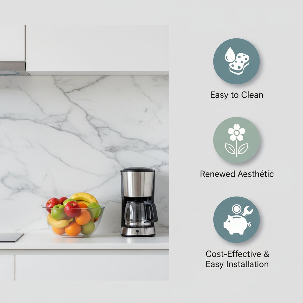 vinilo adhesivo pared cocina n/d beneficios