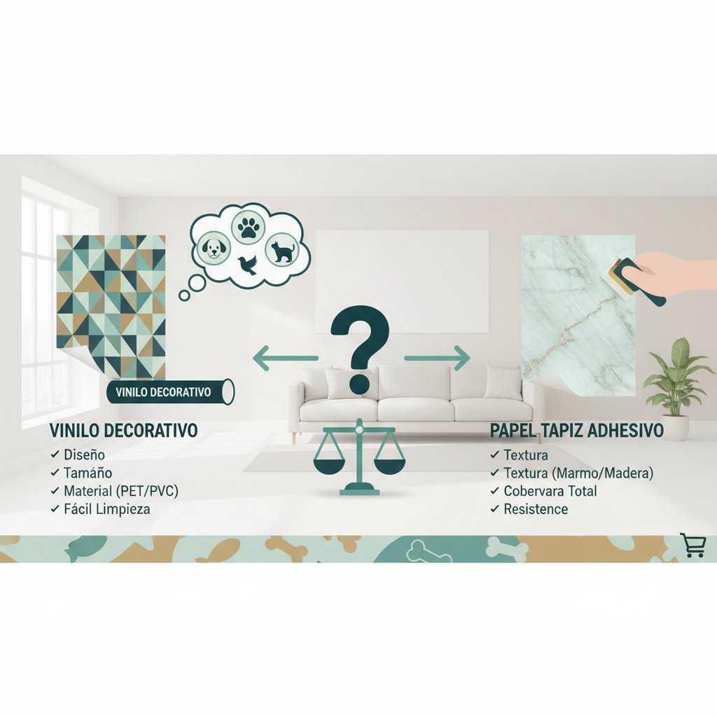 vinilo adhesivo pared cómo elegir