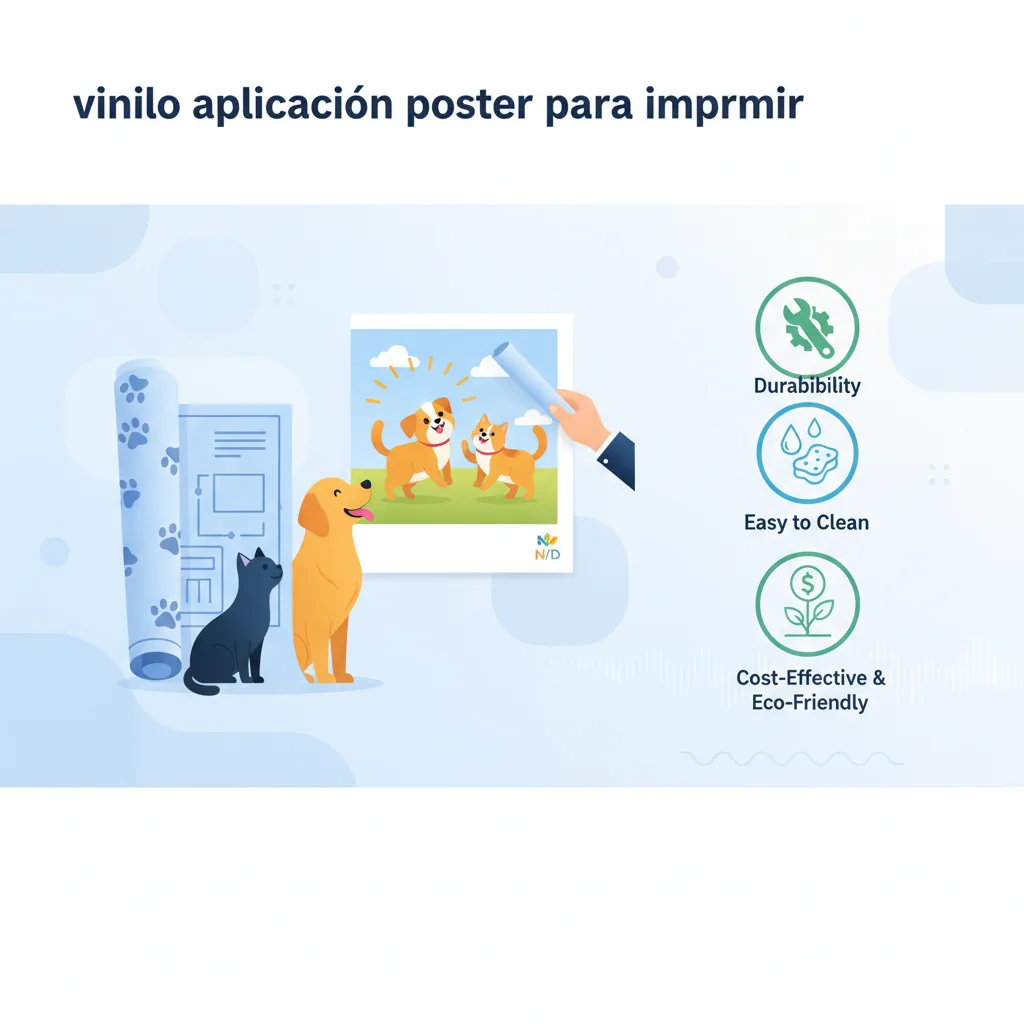 vinilo aplicacion poster para imprimir n/d beneficios