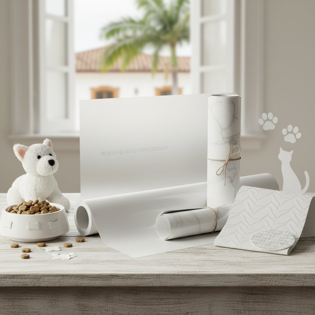 vinilo blanco — alimento natural para mascotas en Colombia