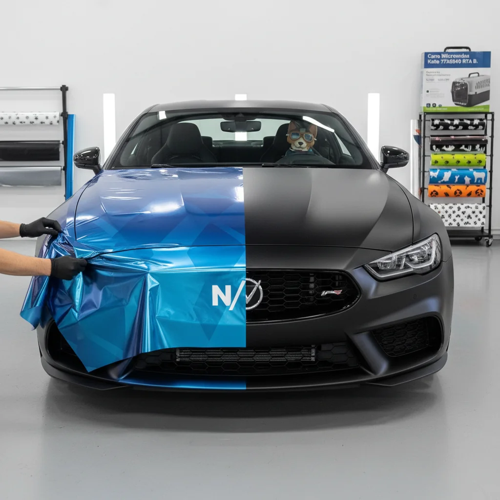 vinilo cambio extremo de carro con n/d beneficios