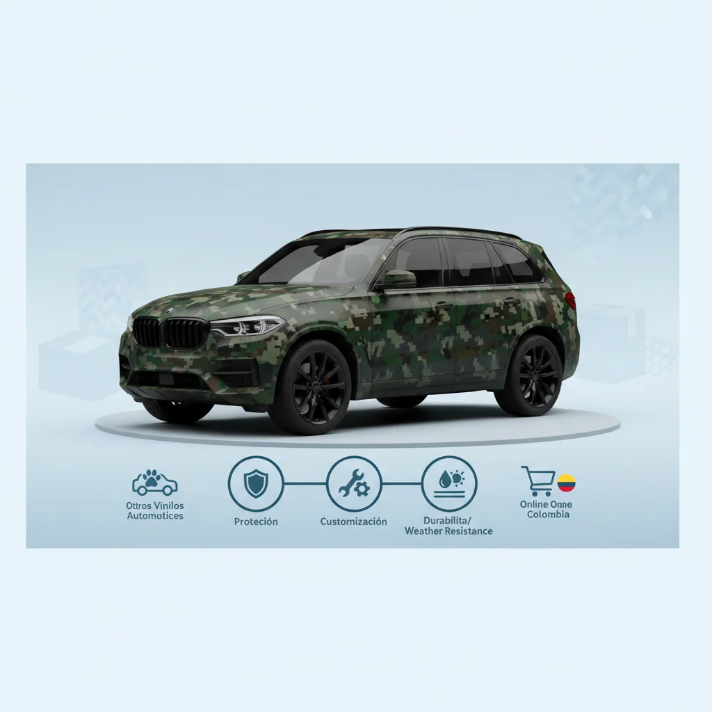 vinilo camuflaje para autos n/d beneficios